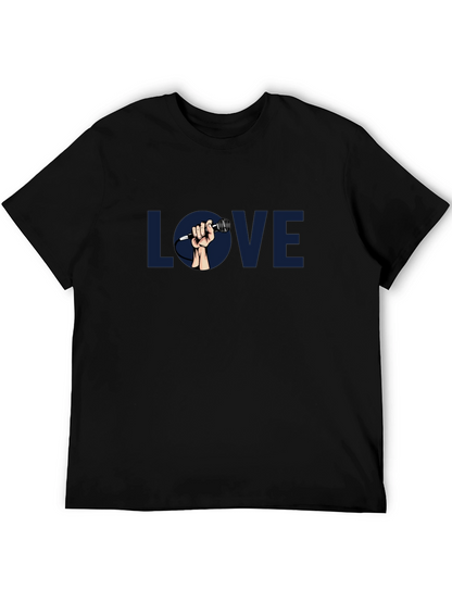Love Music Graphic Tee - Classic Black T-Shirt