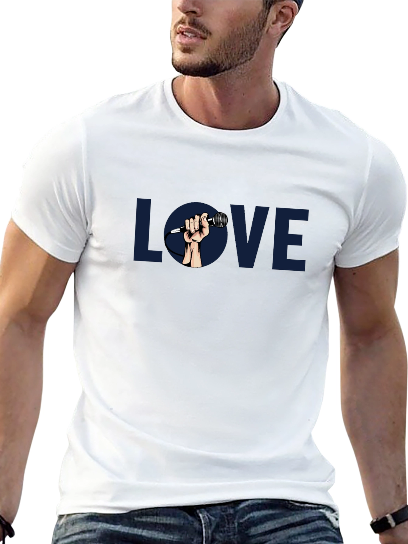 Love Music Graphic Tee - Classic Black T-Shirt