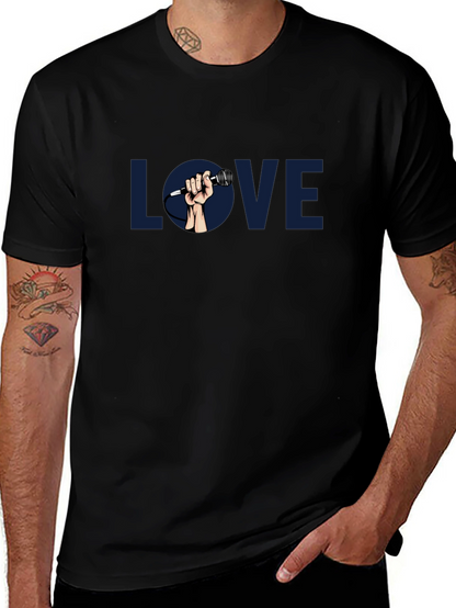 Love Music Graphic Tee - Classic Black T-Shirt