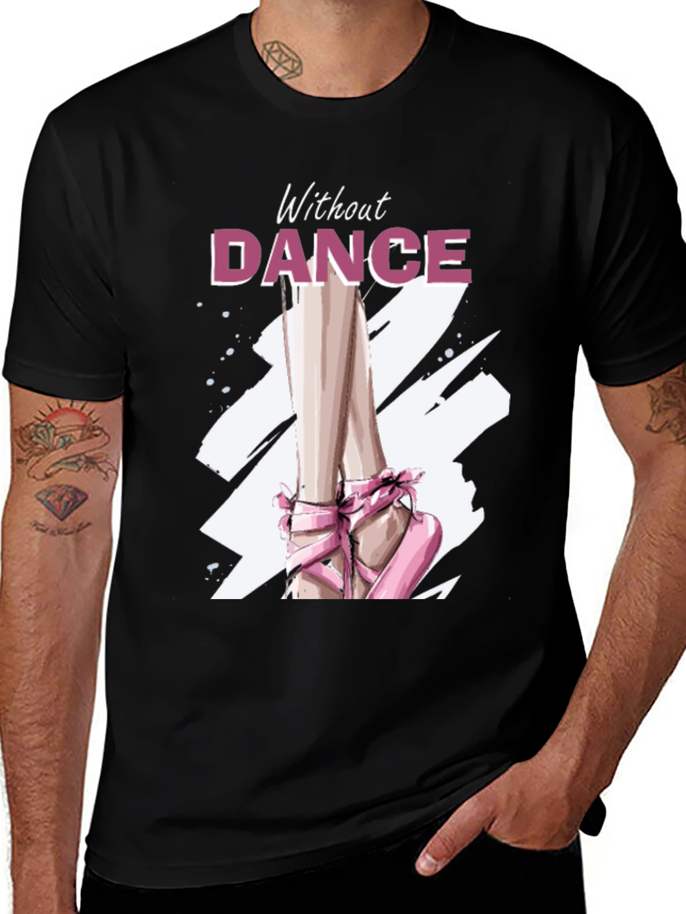 Without Dance Graphic Tee - Ballet Inspired