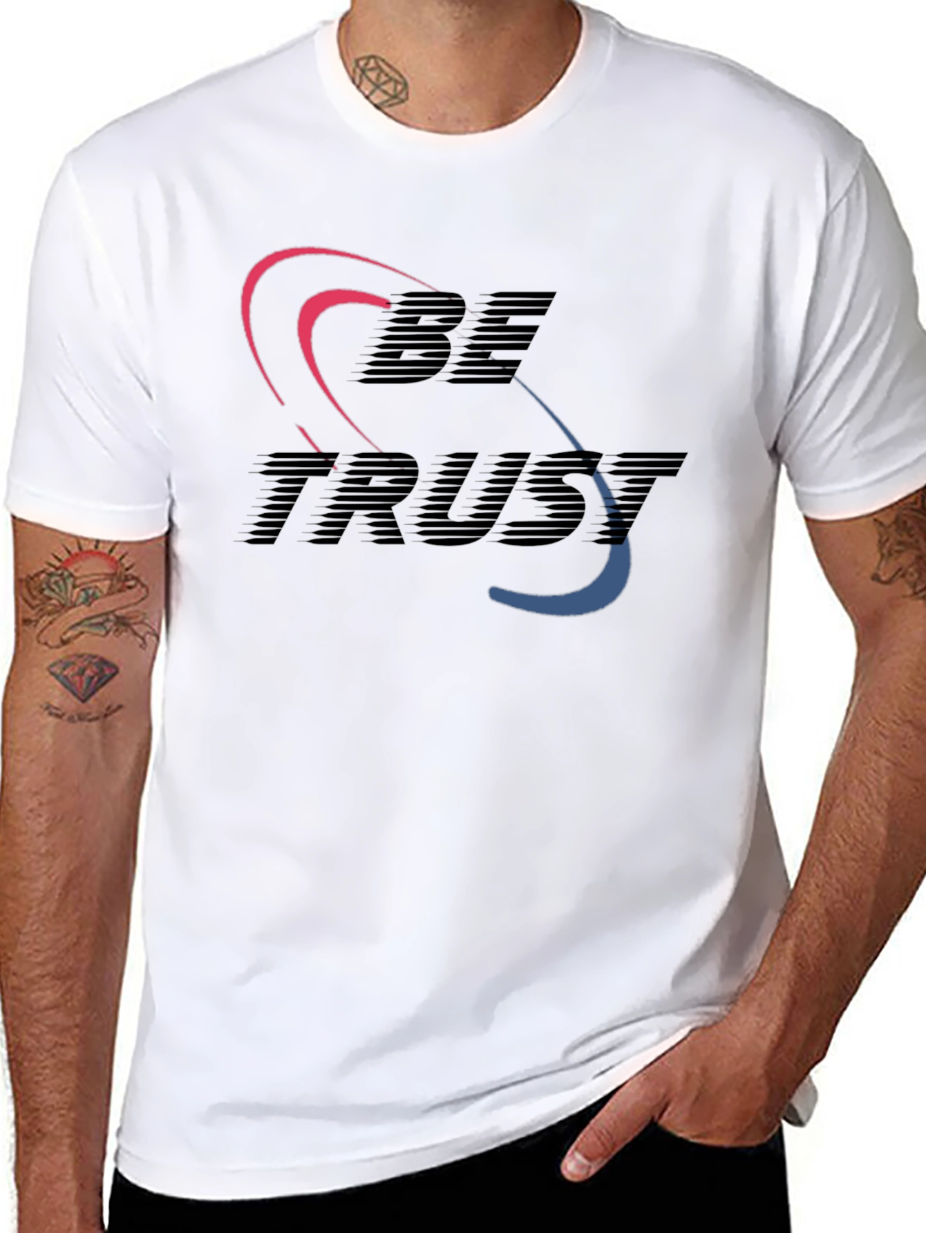 Be Trust Black Graphic Tee