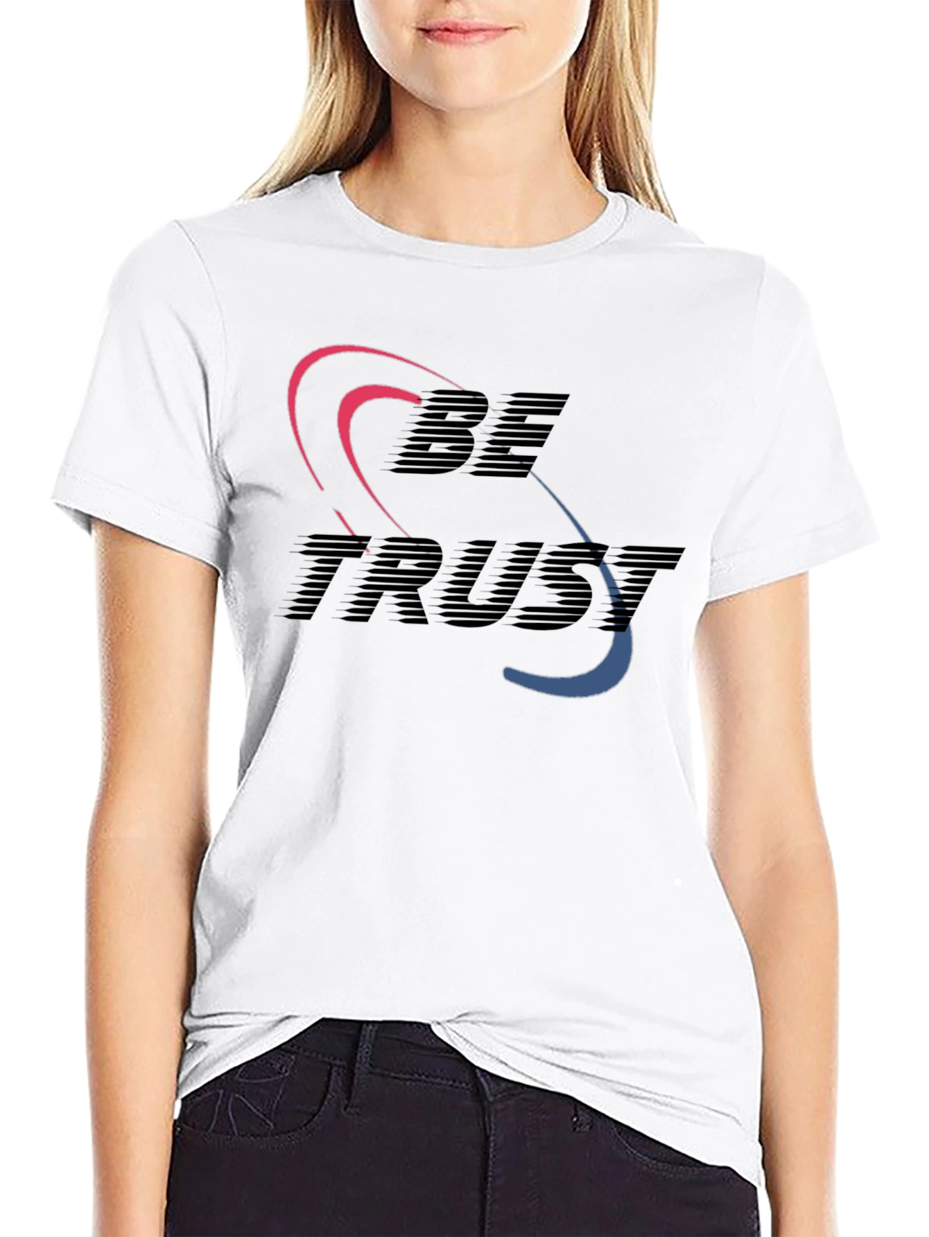 Be Trust Black Graphic Tee