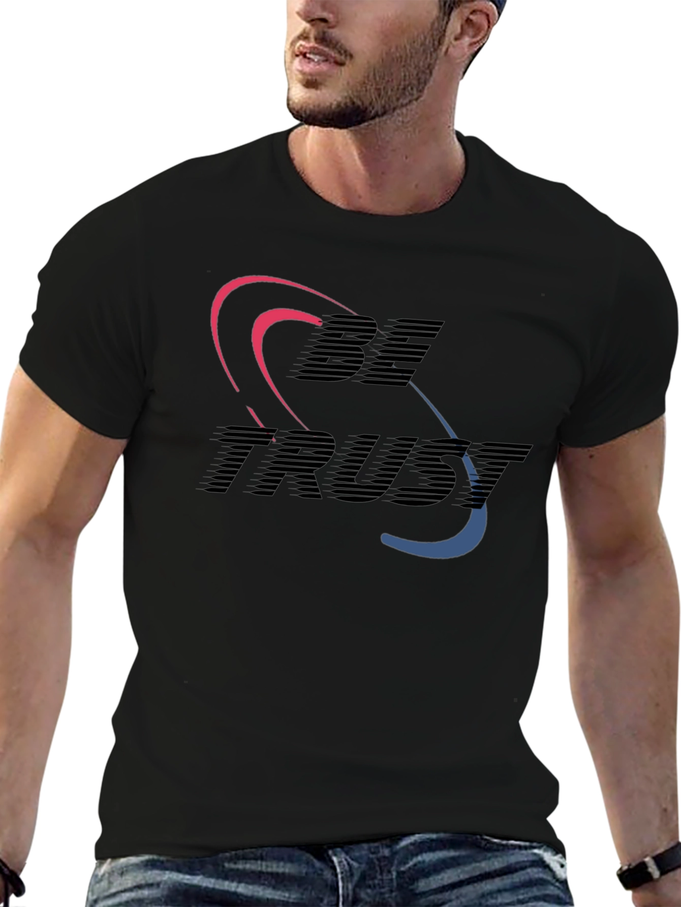 Be Trust Black Graphic Tee