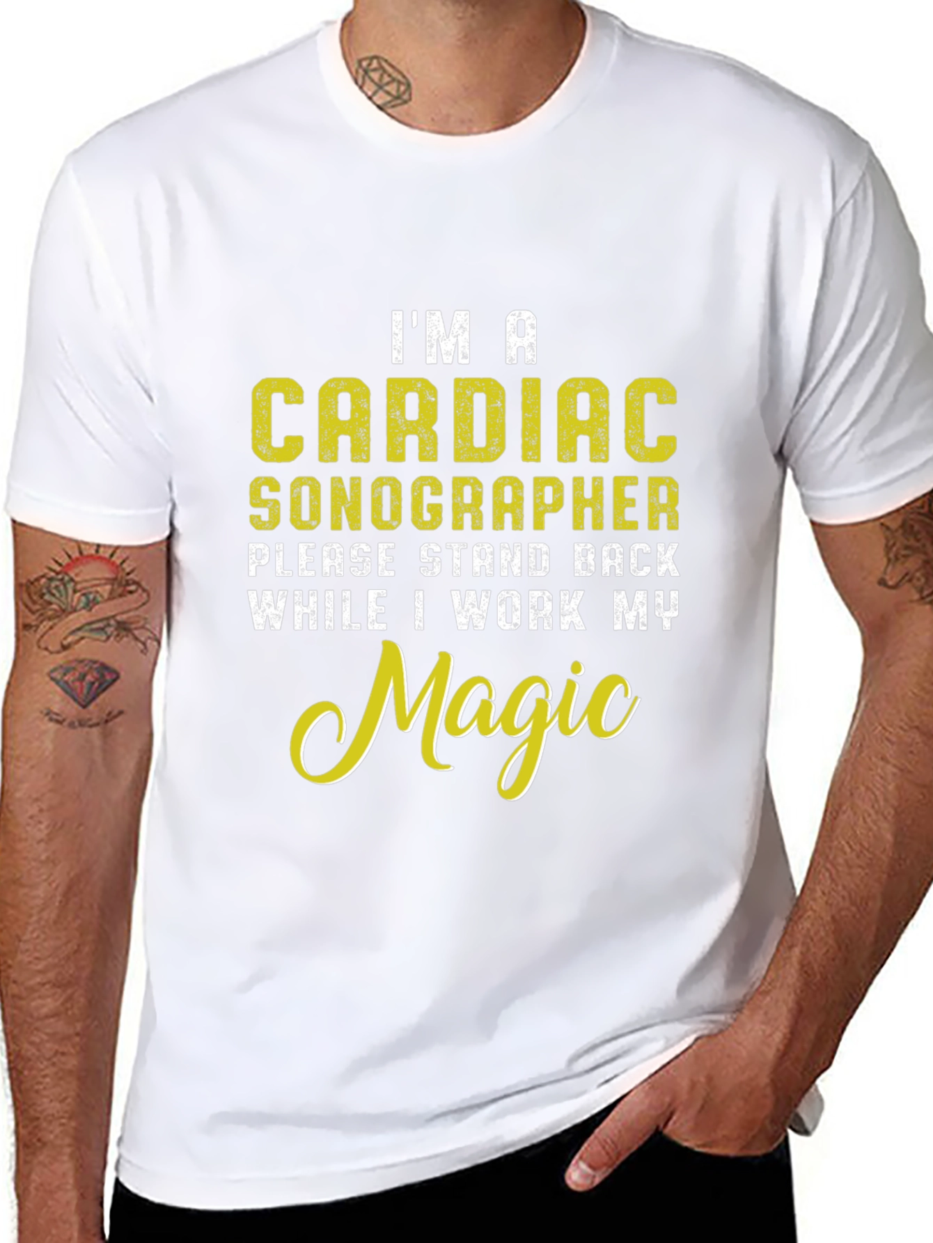 Cardiac Sonographer Novelty Graphic T-Shirt