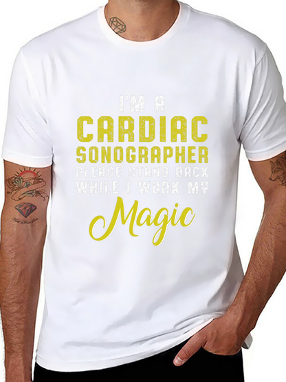 Cardiac Sonographer Novelty Graphic T-Shirt