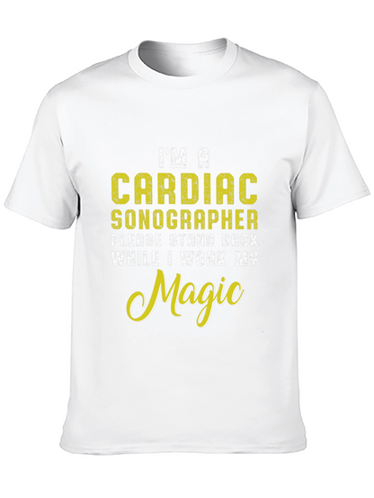 Cardiac Sonographer Novelty Graphic T-Shirt