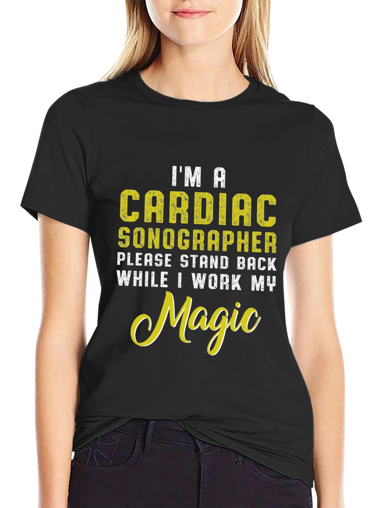Cardiac Sonographer Novelty Graphic T-Shirt