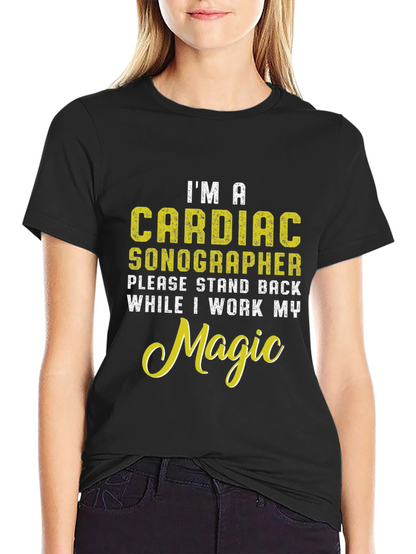 Cardiac Sonographer Novelty Graphic T-Shirt