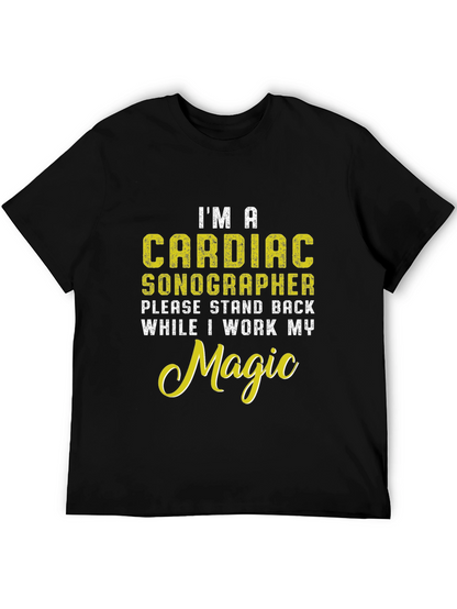 Cardiac Sonographer Novelty Graphic T-Shirt