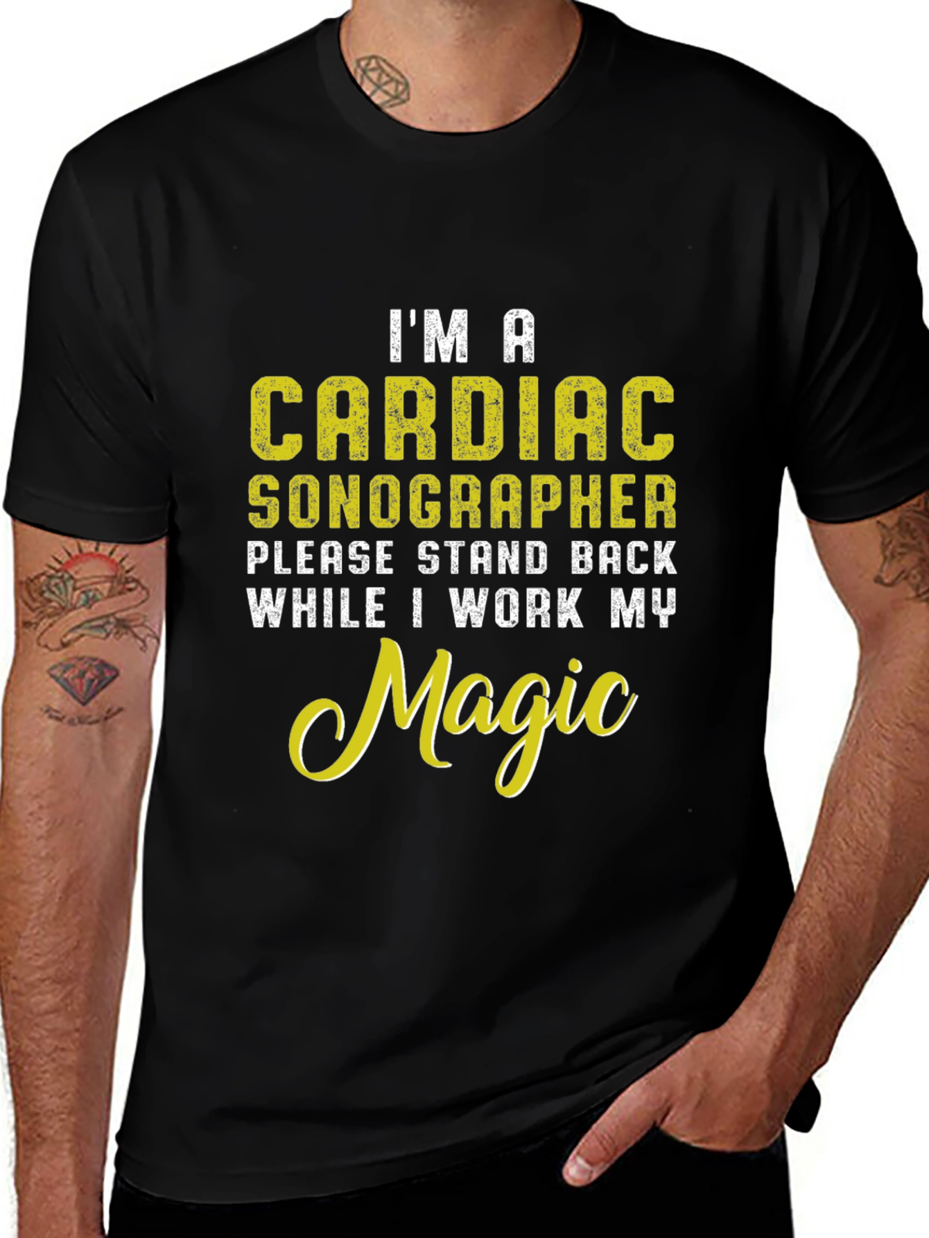 Cardiac Sonographer Novelty Graphic T-Shirt