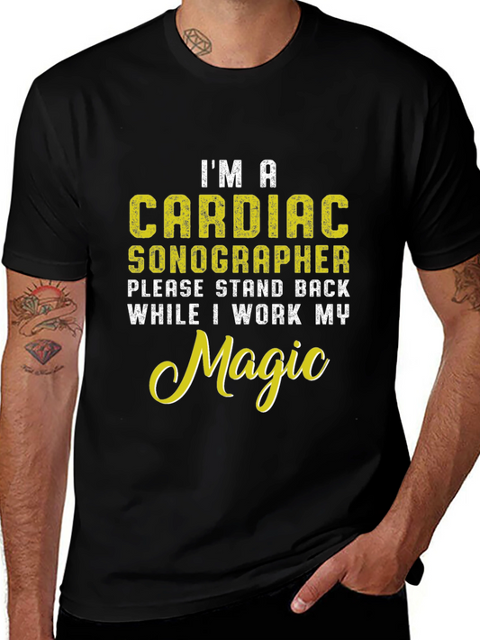 Cardiac Sonographer Novelty Graphic T-Shirt