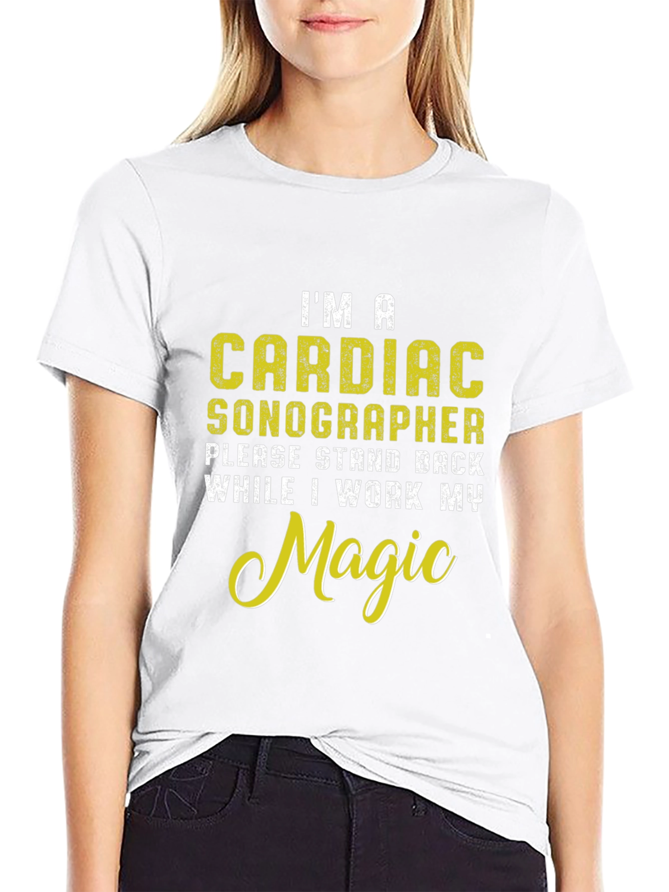 Cardiac Sonographer Novelty Graphic T-Shirt