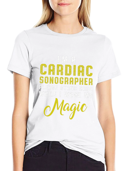 Cardiac Sonographer Novelty Graphic T-Shirt