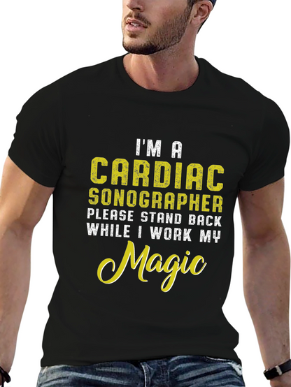 Cardiac Sonographer Novelty Graphic T-Shirt