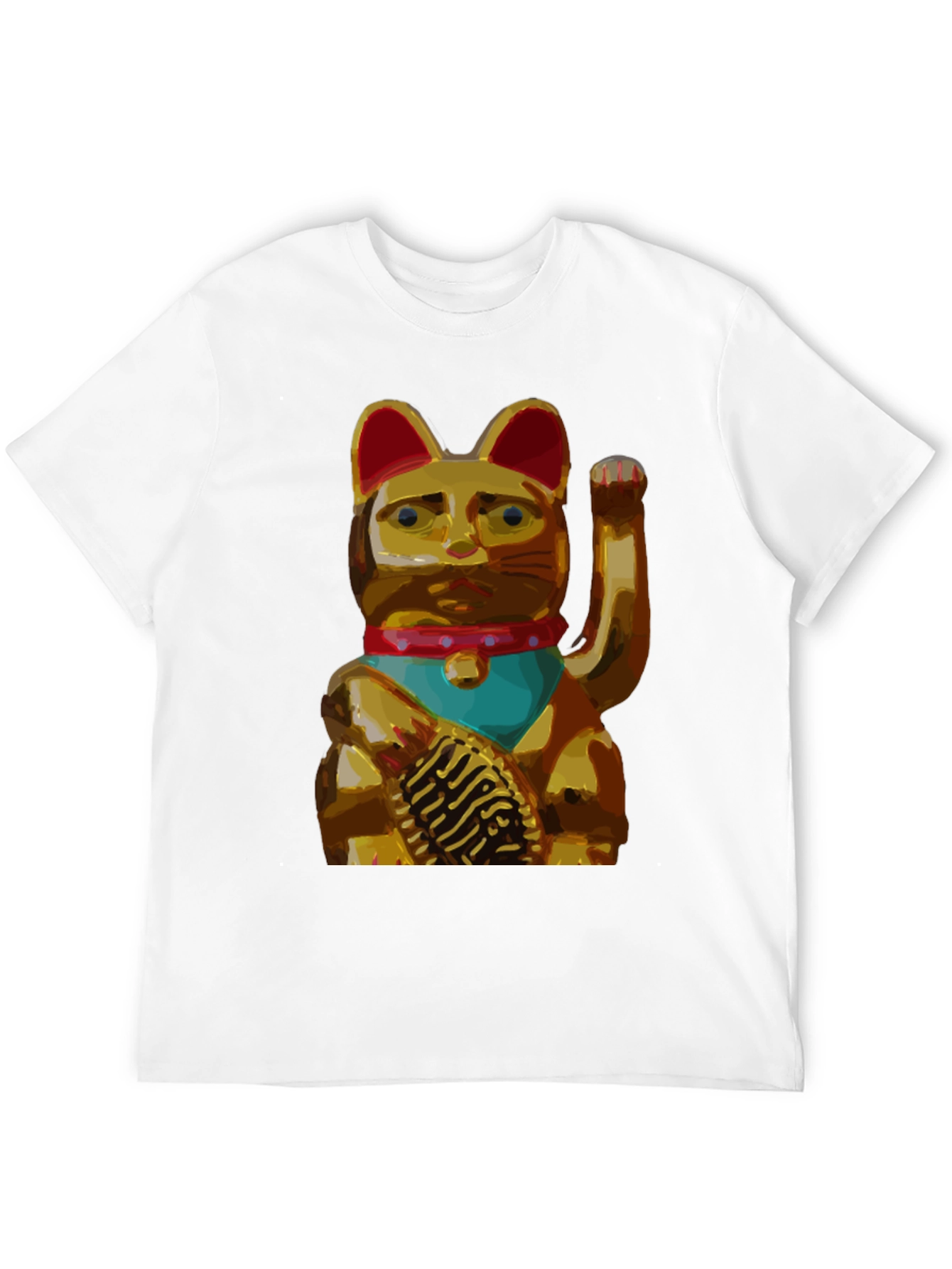 Lucky Cat Graphic Tee - Black