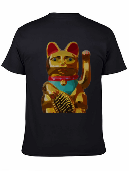 Lucky Cat Graphic Tee - Black