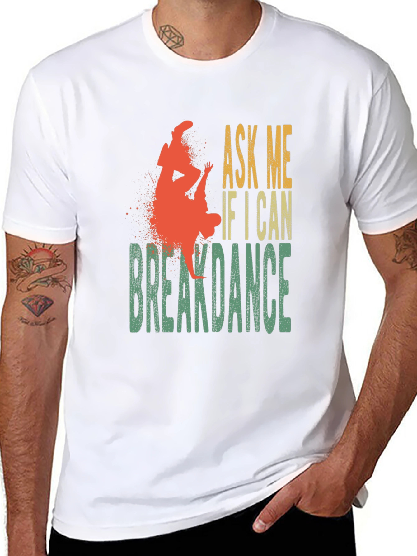 Ask Me If I Can Breakdance Graphic T-Shirt