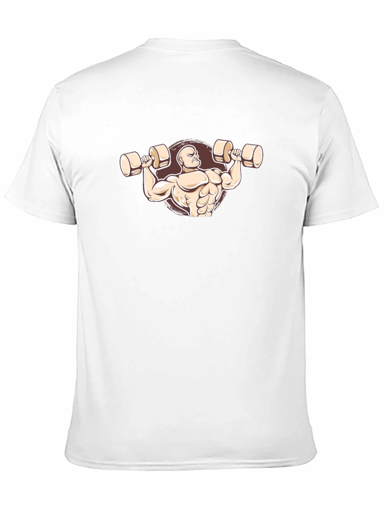 Bodybuilder Graphic Tee - Black Cotton T-Shirt