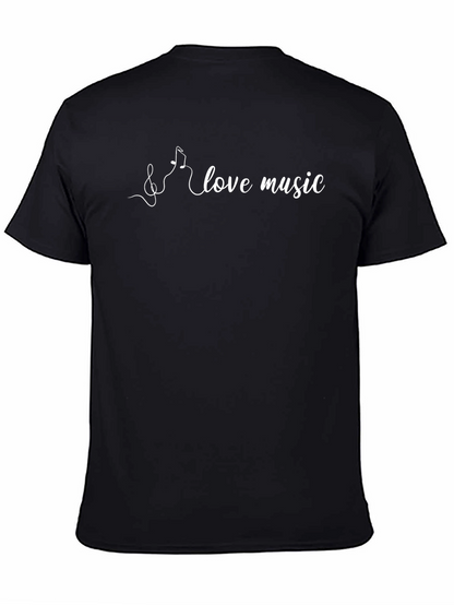 Love Music Black T-Shirt