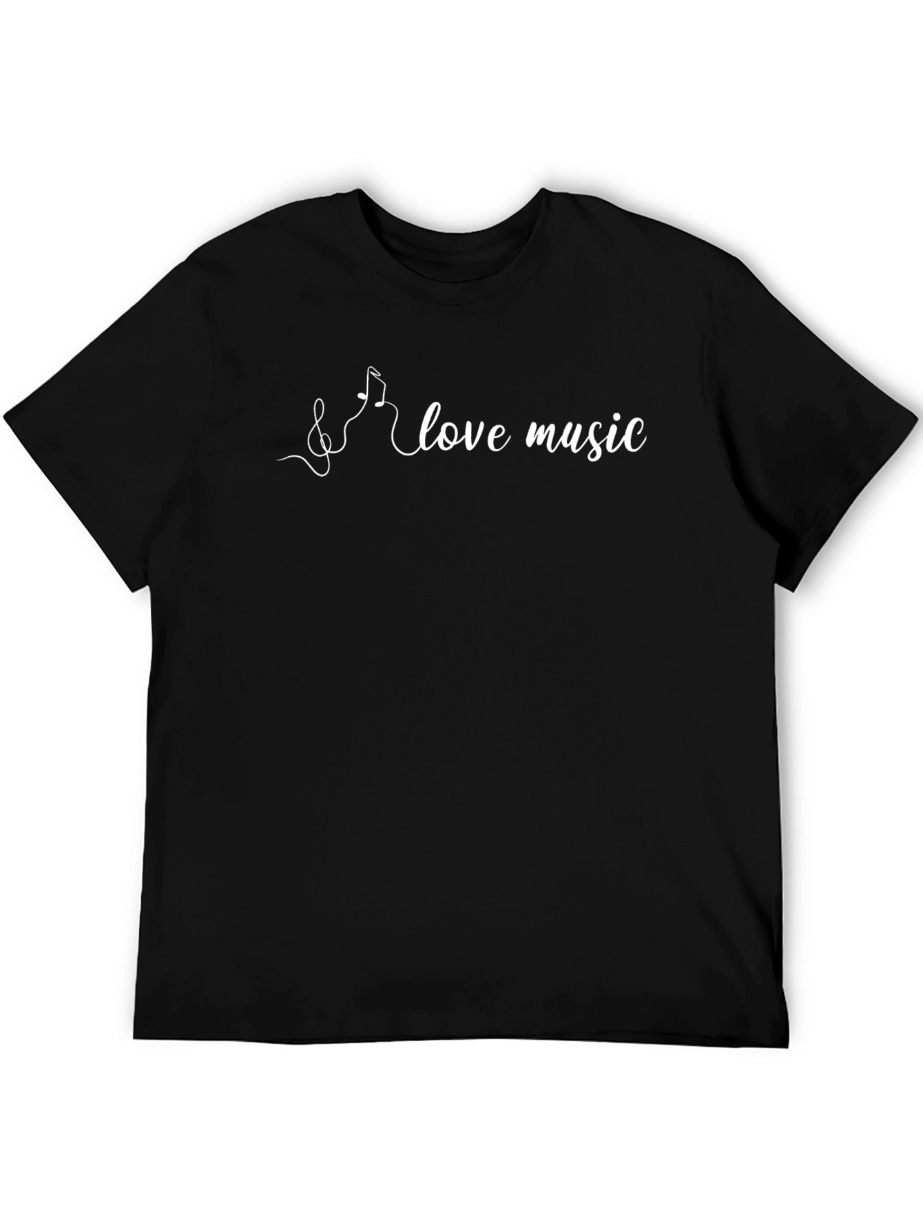 Love Music Black T-Shirt