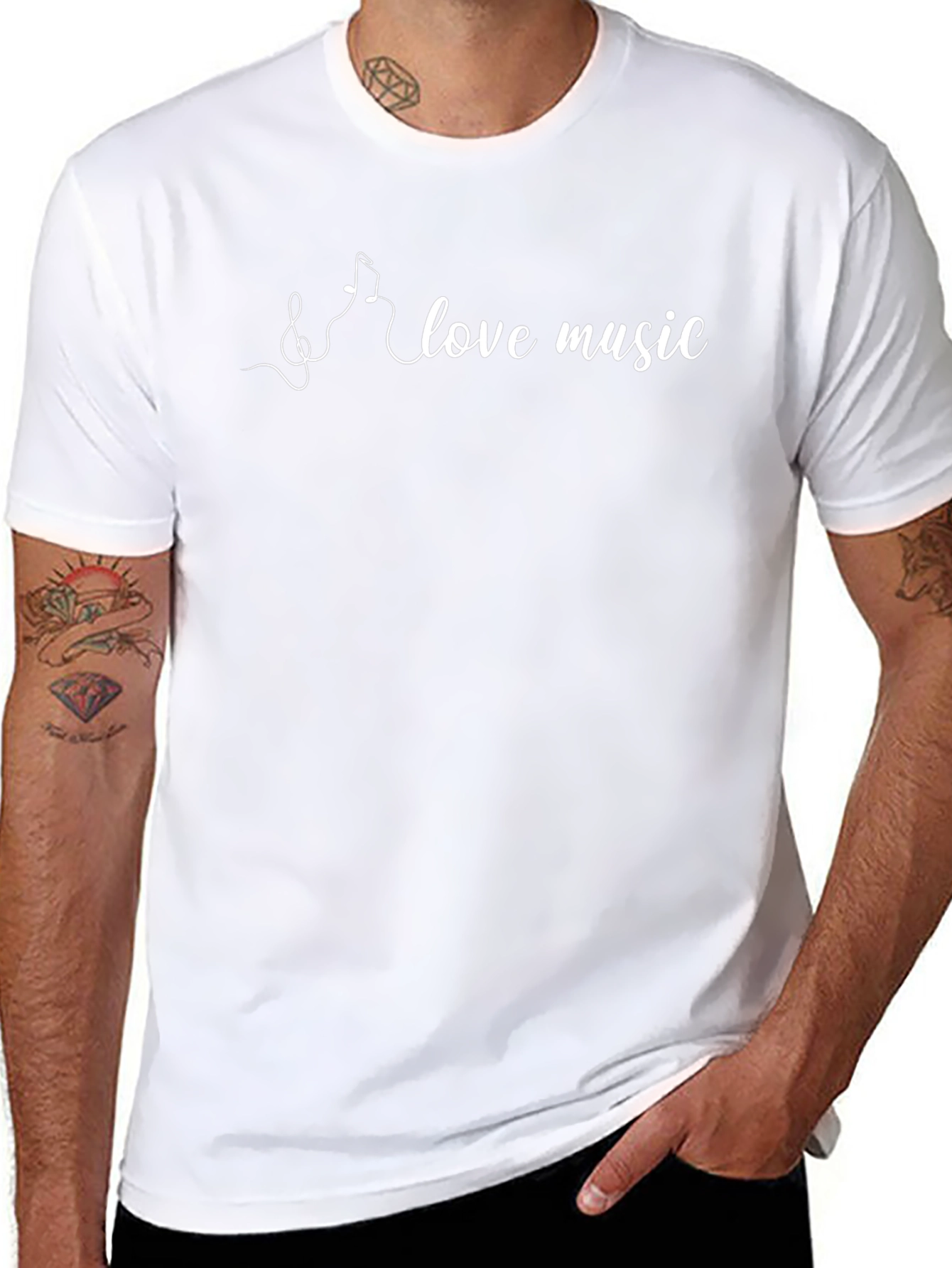 Love Music Black T-Shirt