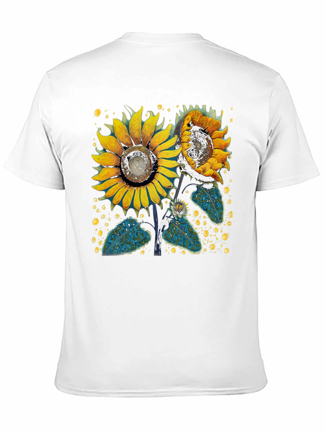 Sunflower Graphic Black T-Shirt