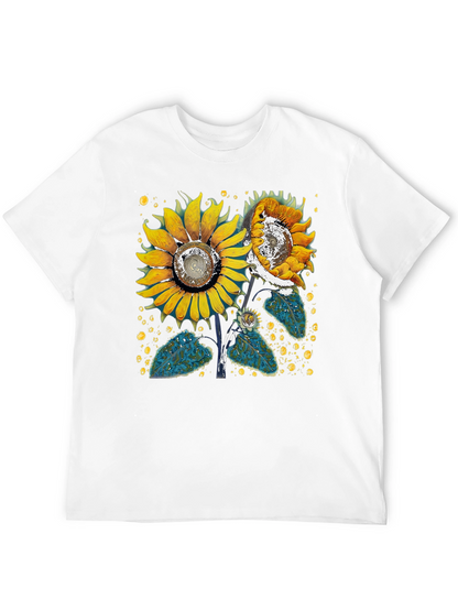 Sunflower Graphic Black T-Shirt
