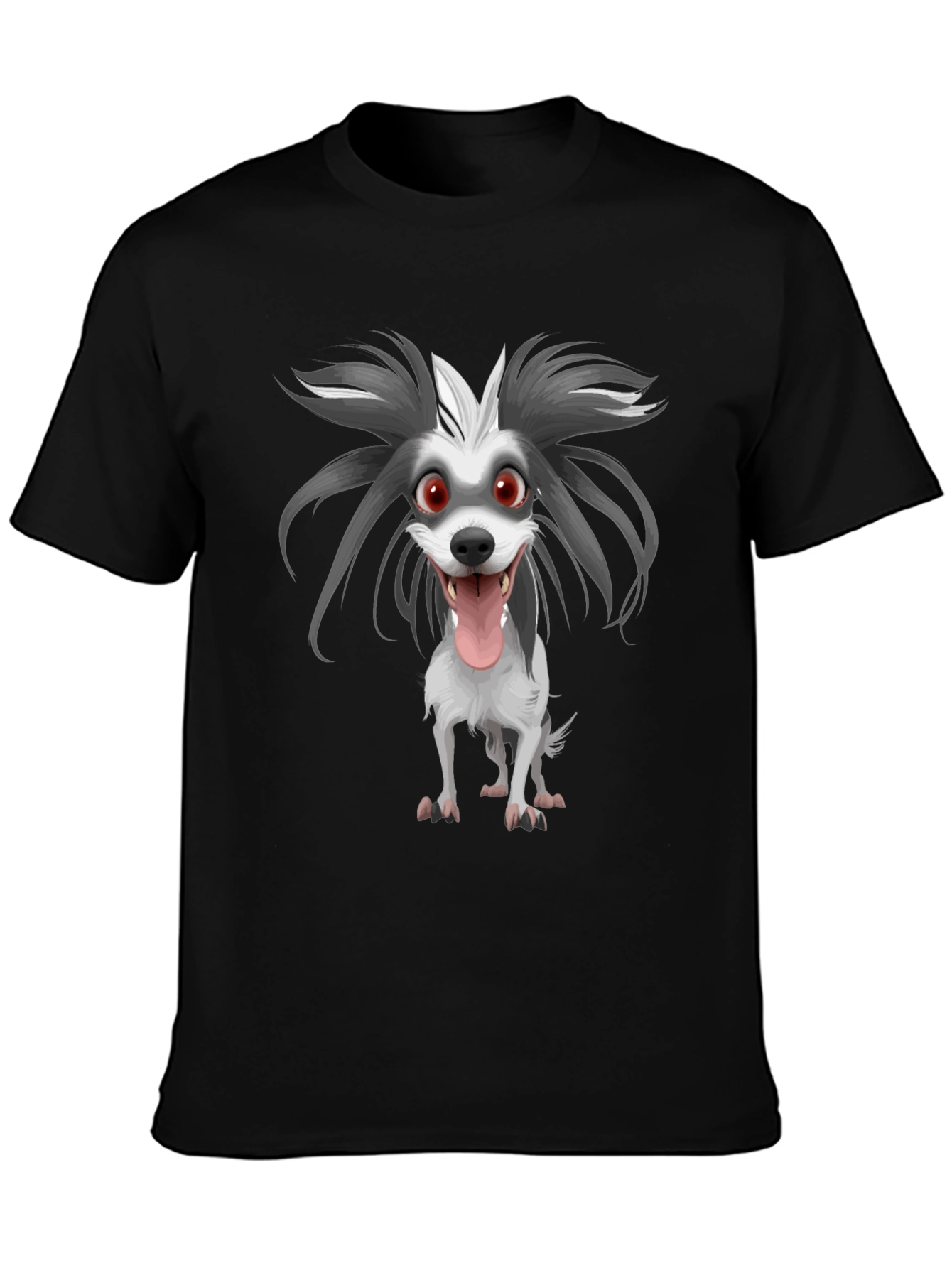 Cartoon Dog Graphic Print Tee