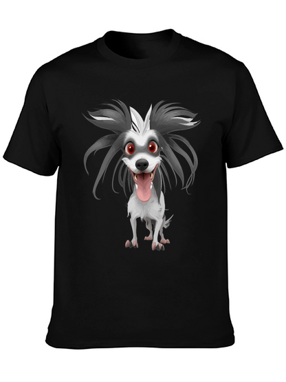 Cartoon Dog Graphic Print Tee