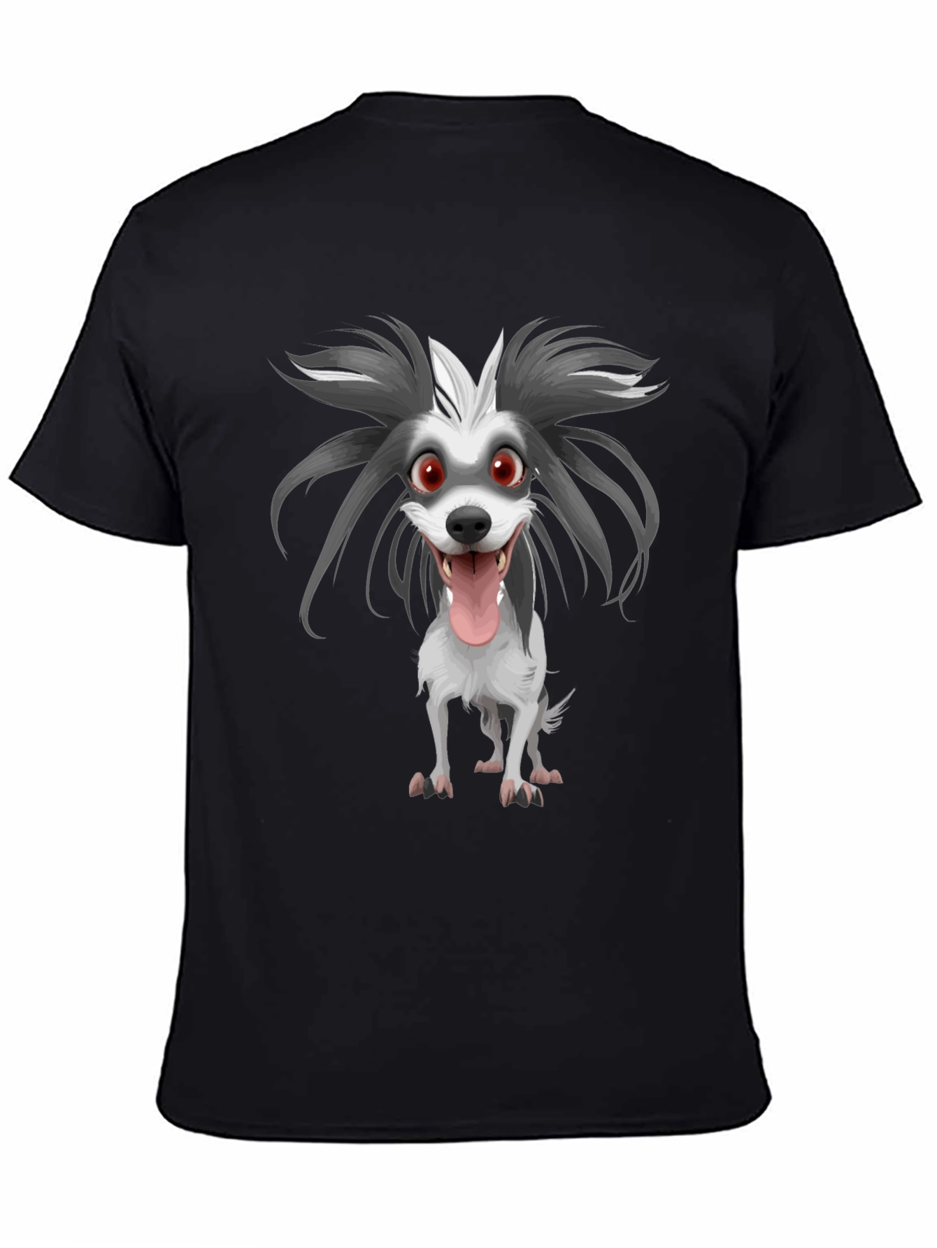 Cartoon Dog Graphic Print Tee