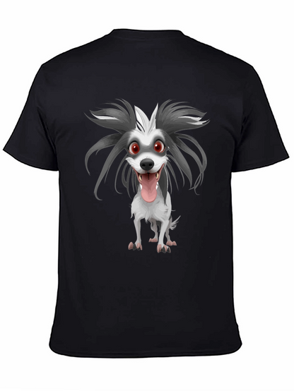 Cartoon Dog Graphic Print Tee