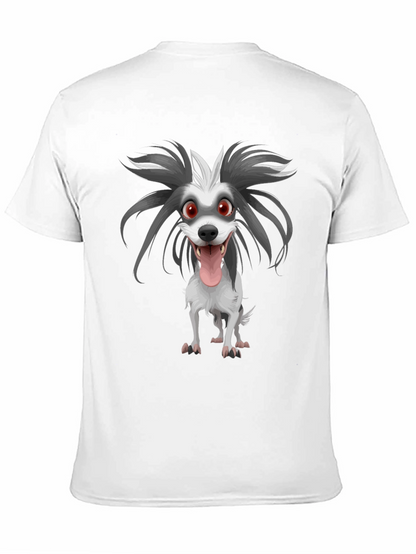 Cartoon Dog Graphic Print Tee