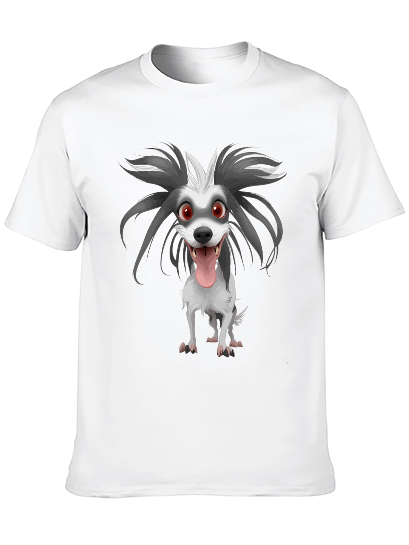 Cartoon Dog Graphic Print Tee