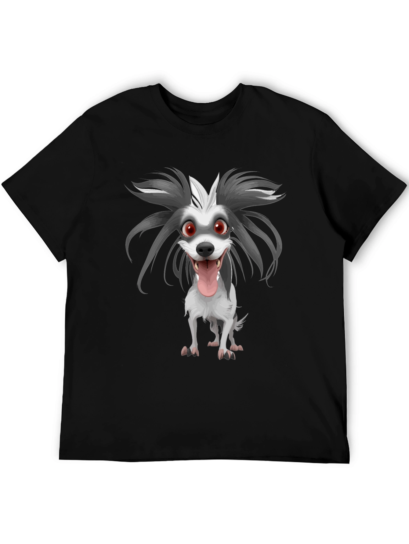 Cartoon Dog Graphic Print Tee