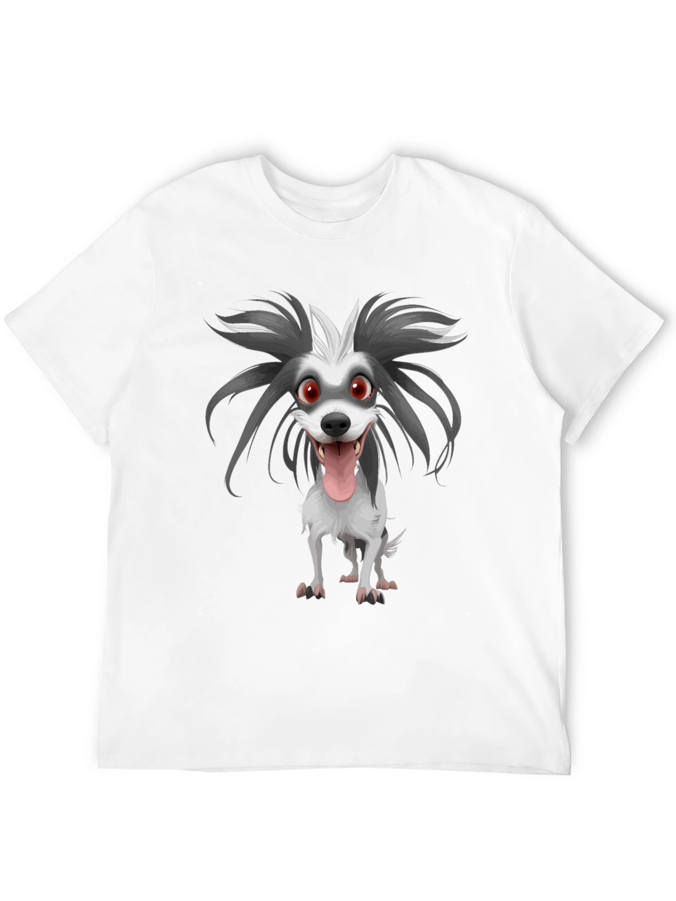 Cartoon Dog Graphic Print Tee