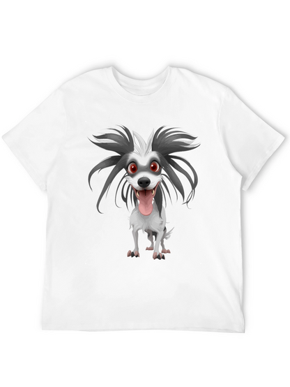 Cartoon Dog Graphic Print Tee