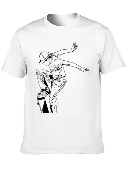 Black Skateboarder Graphic T-Shirt