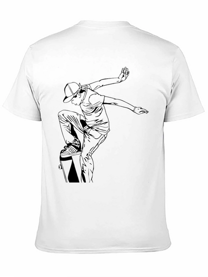 Black Skateboarder Graphic T-Shirt