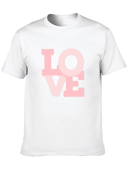 Love Graphic Print Black T-Shirt