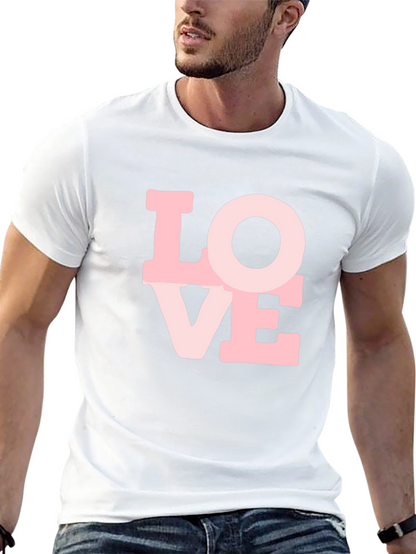 Love Graphic Print Black T-Shirt