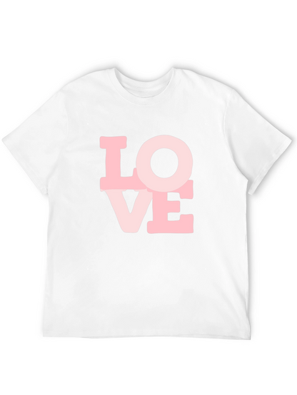 Love Graphic Print Black T-Shirt