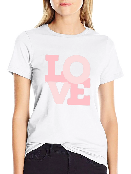 Love Graphic Print Black T-Shirt