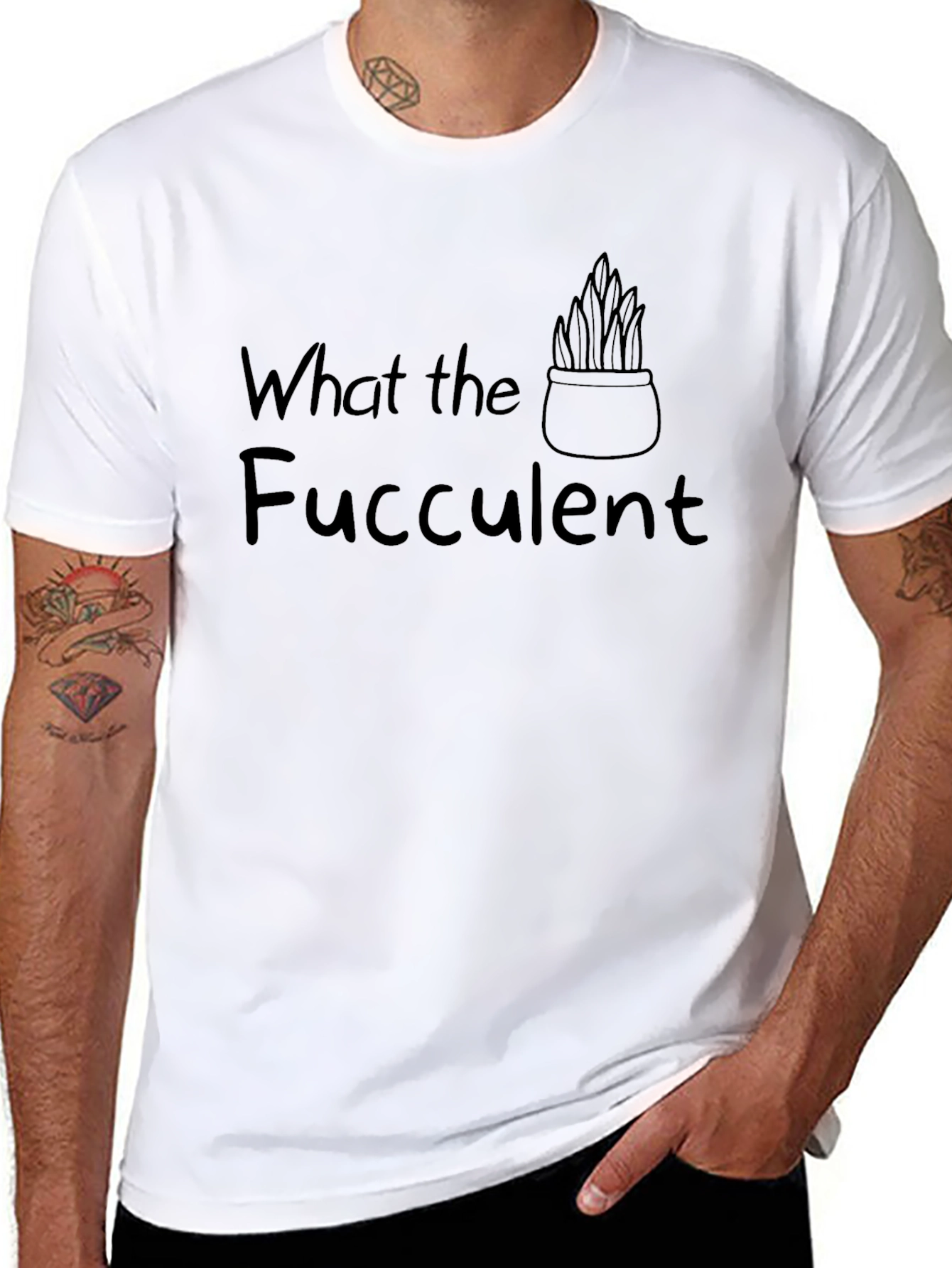 What the Fucculent Black T-Shirt