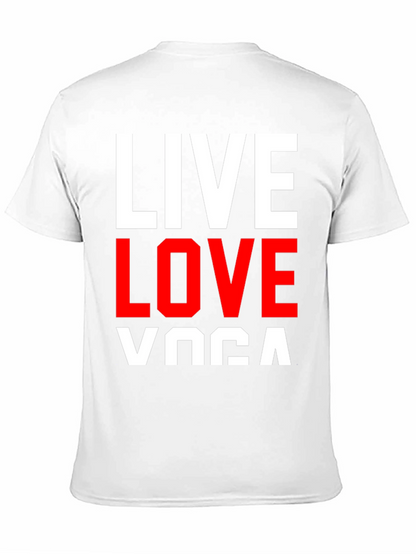 Live Love Yoga Graphic Tee - Black