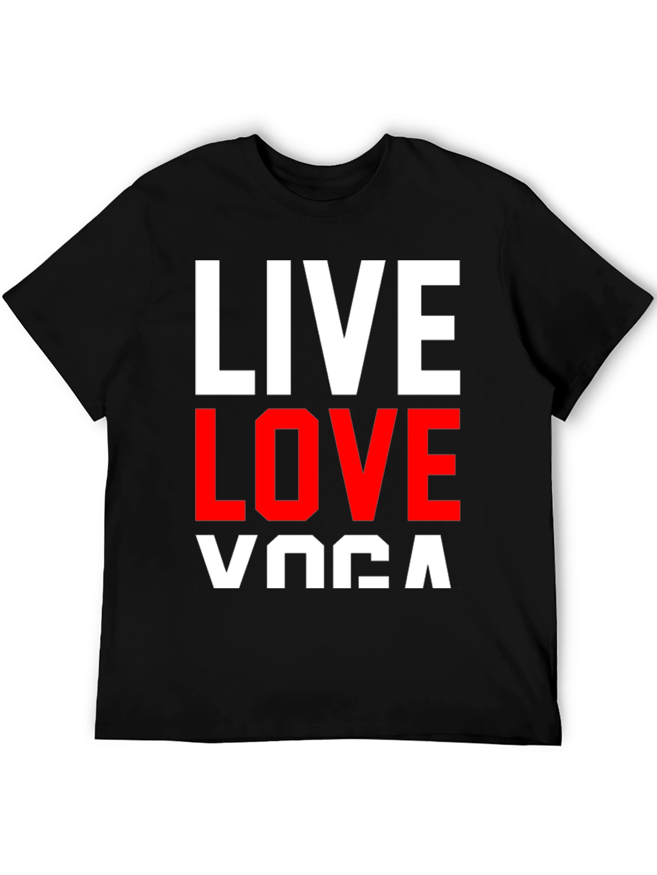 Live Love Yoga Graphic Tee - Black