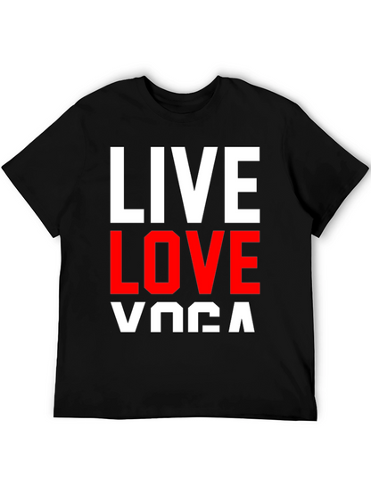 Live Love Yoga Graphic Tee - Black