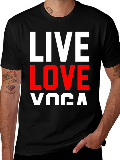 Live Love Yoga Graphic Tee - Black