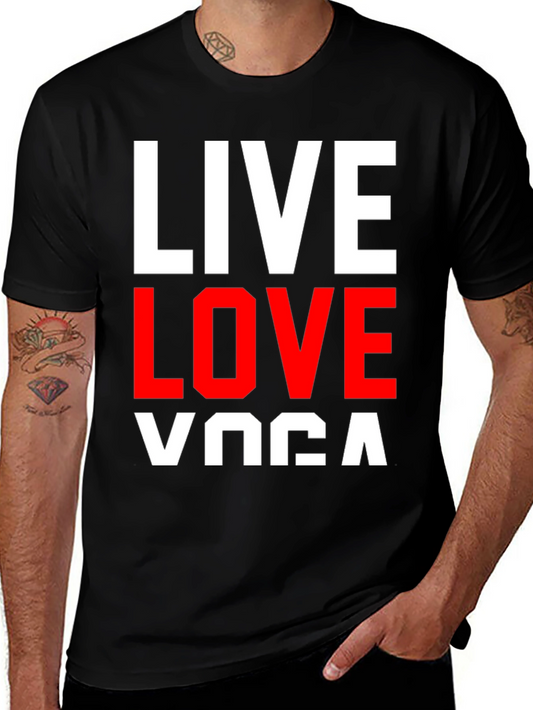 Live Love Yoga Graphic Tee - Black