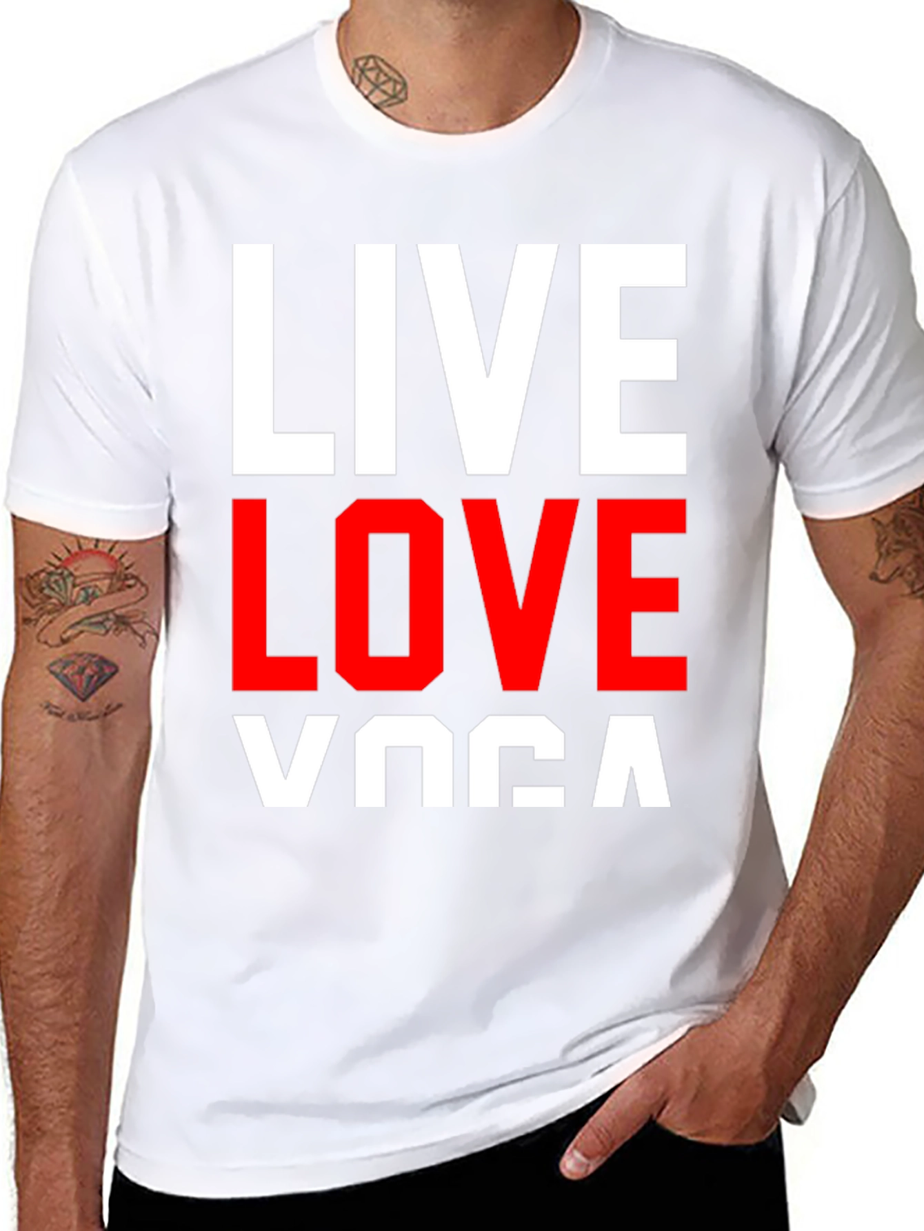 Live Love Yoga Graphic Tee - Black