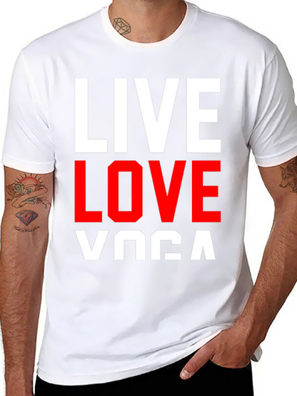 Live Love Yoga Graphic Tee - Black